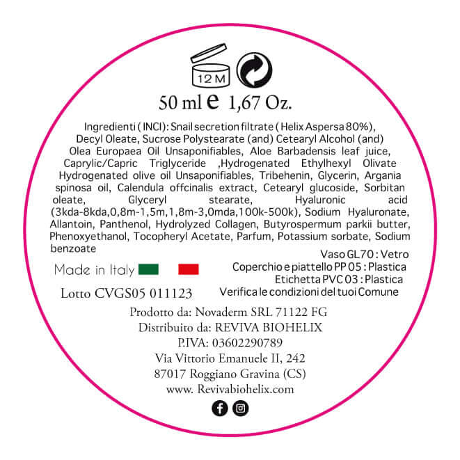 Crema viso Reviva bio Helix