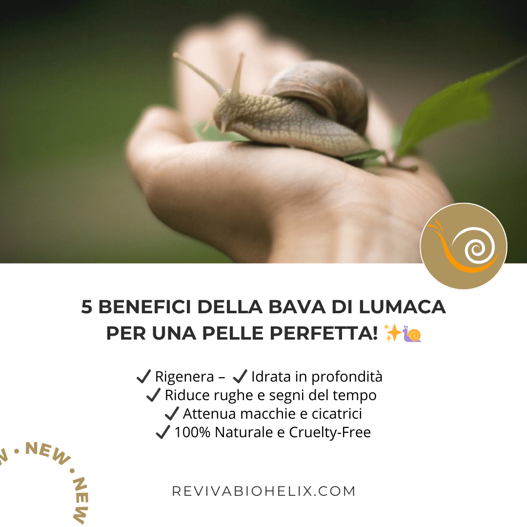 🐌 Bava di Lumaca: il segreto naturale per una pelle sana e luminosa